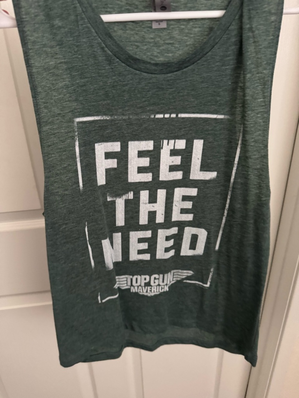 Next Level Apparel Green "Feel The Need" Tank Top